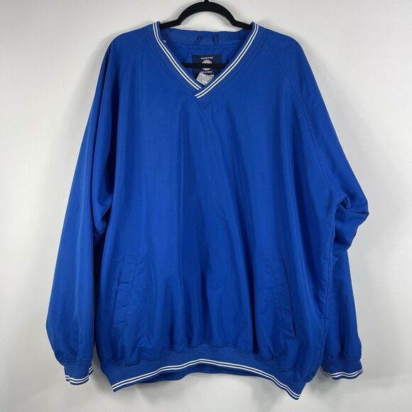 Vintage 90s Converse All Star Chuck Taylor Blue Windbreaker Jacket Size XXL - Picture 1 of 5